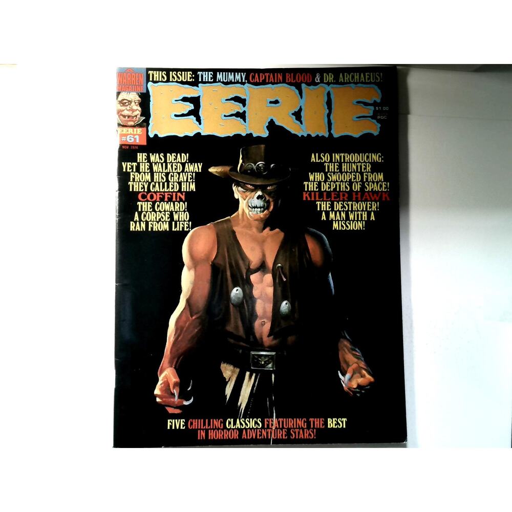 Eerie #61 Nov 1974 Warren Magazine Horror Adventure Monster Comic Vintage Coffin